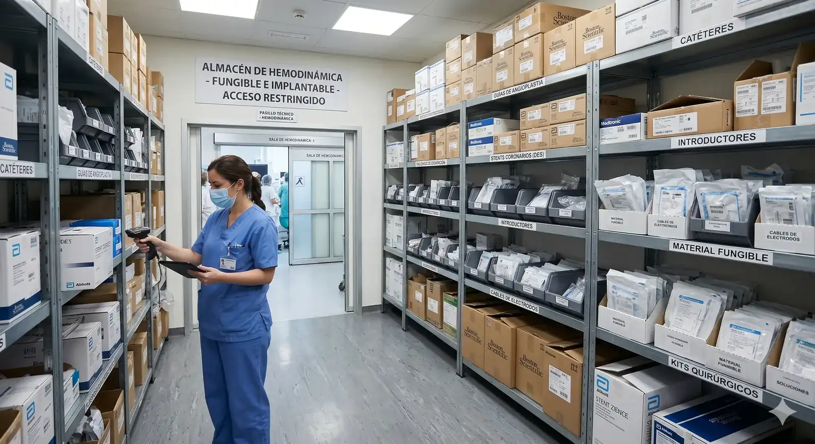 Quirófano hospitalario con trazabilidad RFID